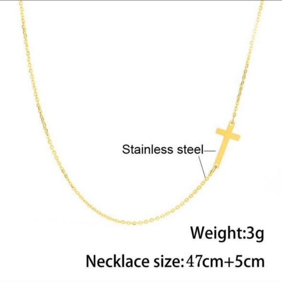 Simple Cross Necklace - Picture 4 of 4
